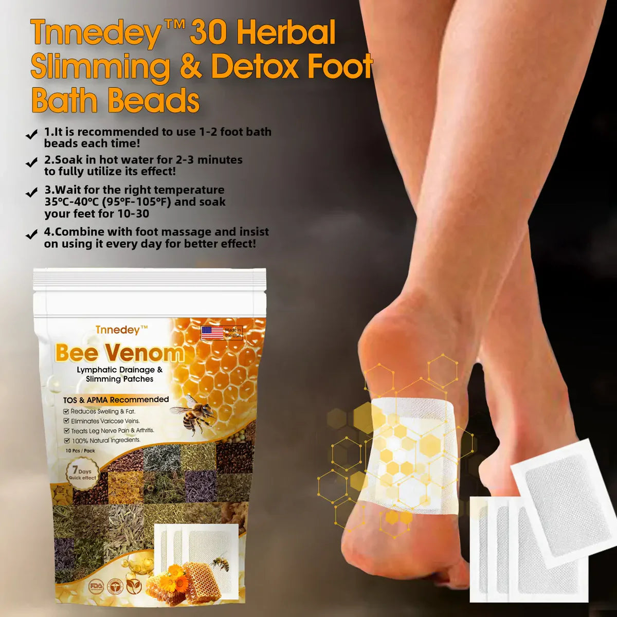 Bee Venom Detox Foot Patches 🔥🔥🔥